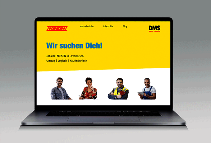 Screenshot Niesen Jobbörse