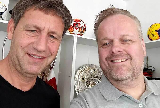 Peter Krawietz mit Ralf Feller