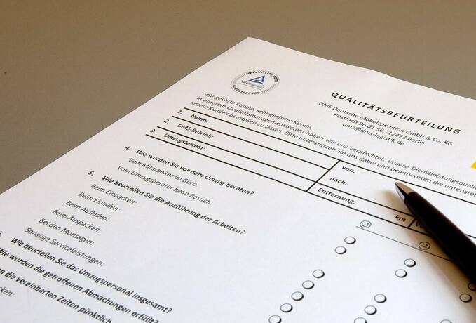 Fragebogen Qualitätsbeurteilung
