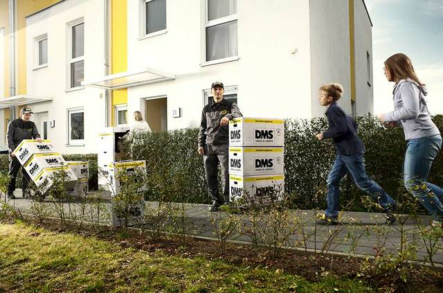 Privatumzug einer Familie