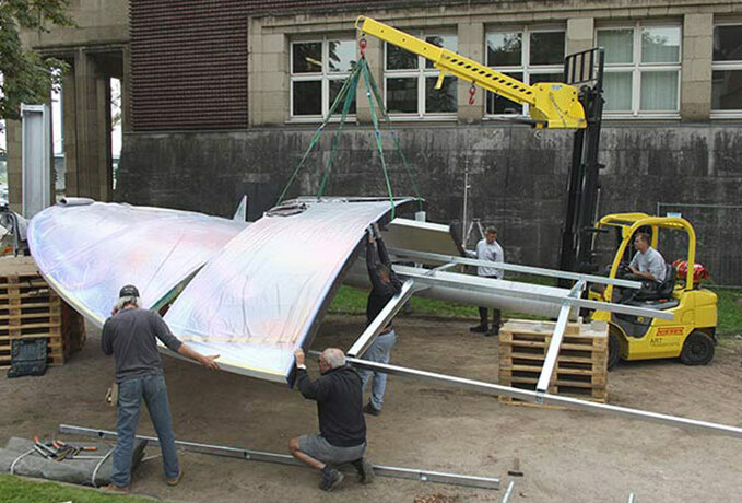 Installation und Montage Kunstwerk