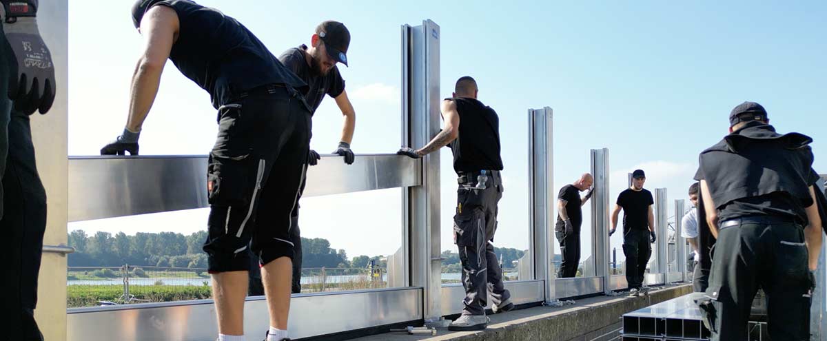 Hochwasserschutzwand