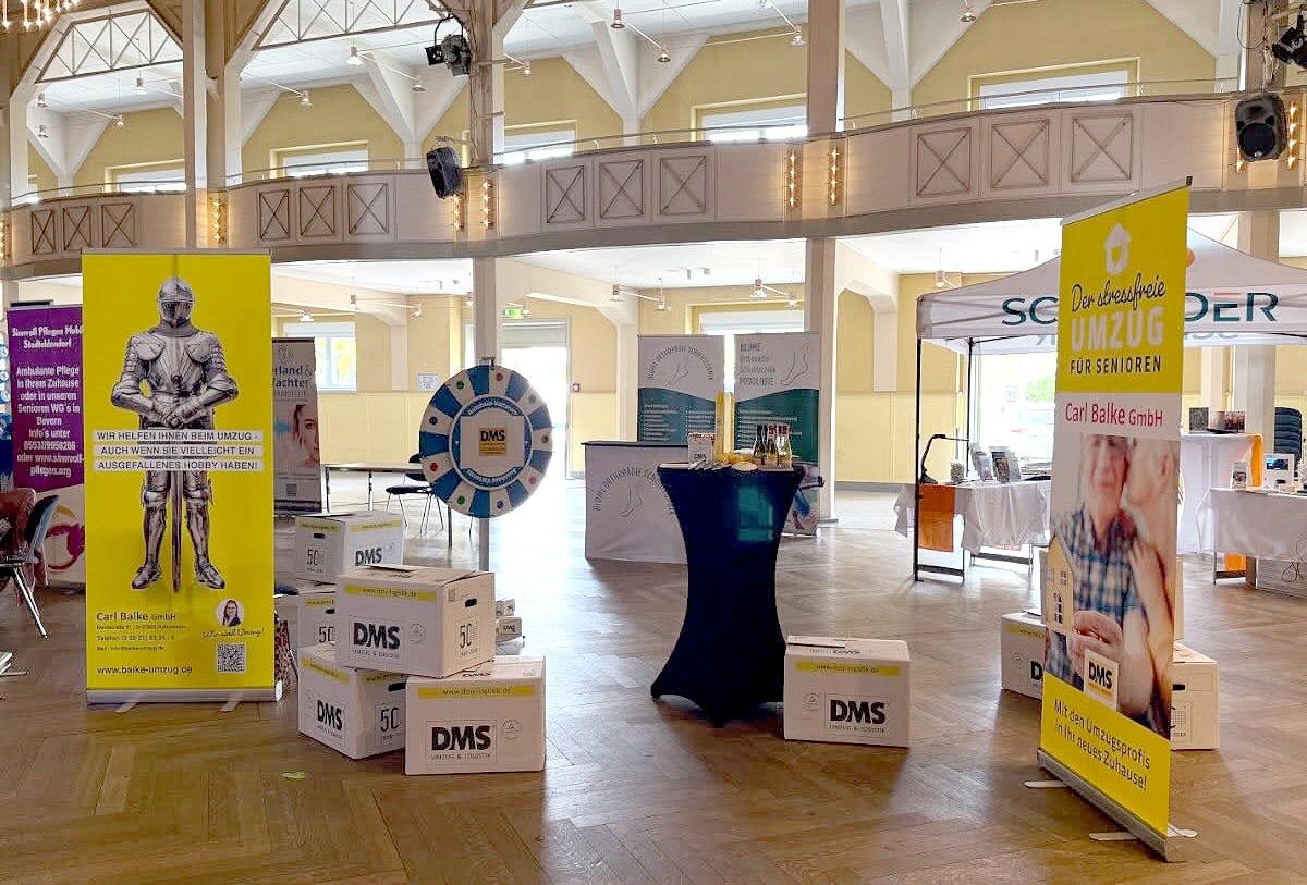 Messestand von DMS Carl Balke in der Stadthalle Holzminden