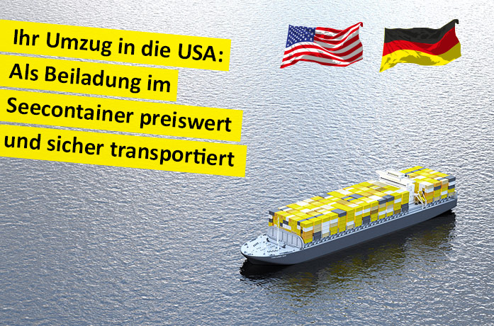 Neuer Service: Umzug nach USA : Seecontainer